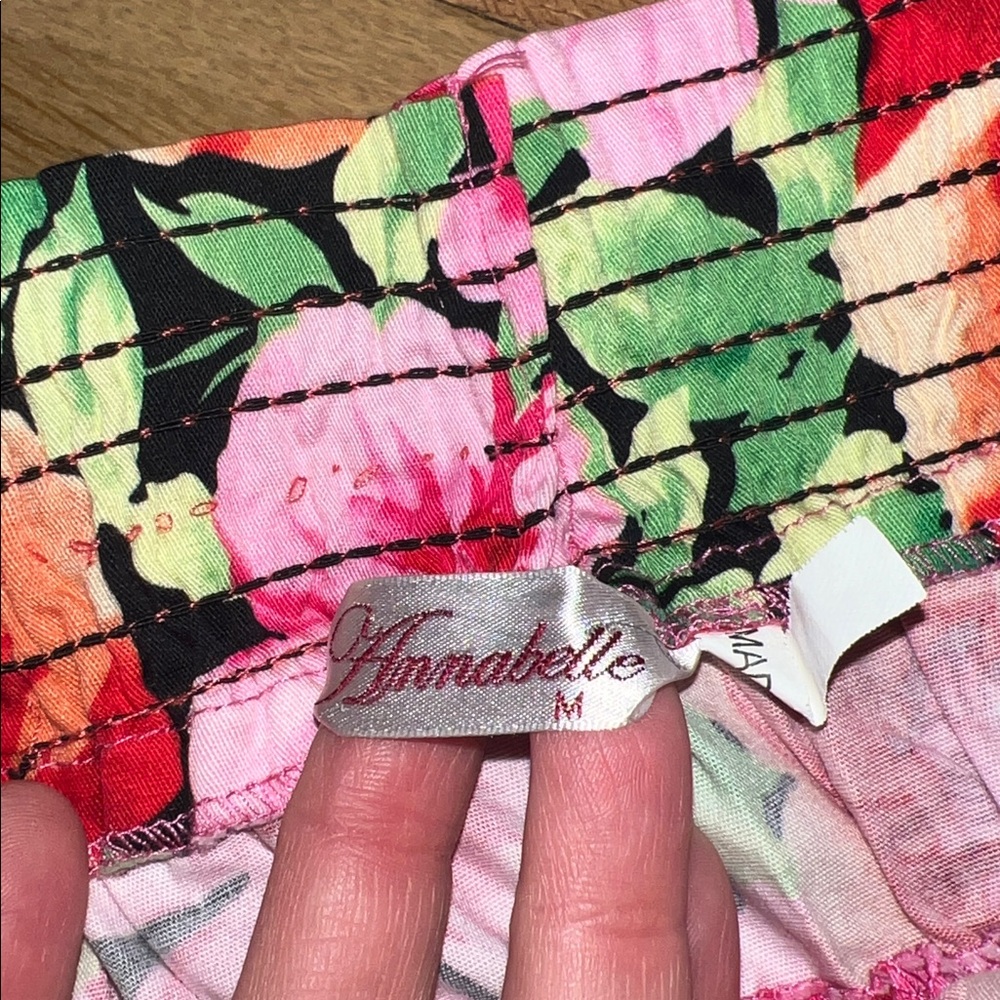 Annabelle Multicolor Floral Strapless Dress Size M - Picture 2 of 6